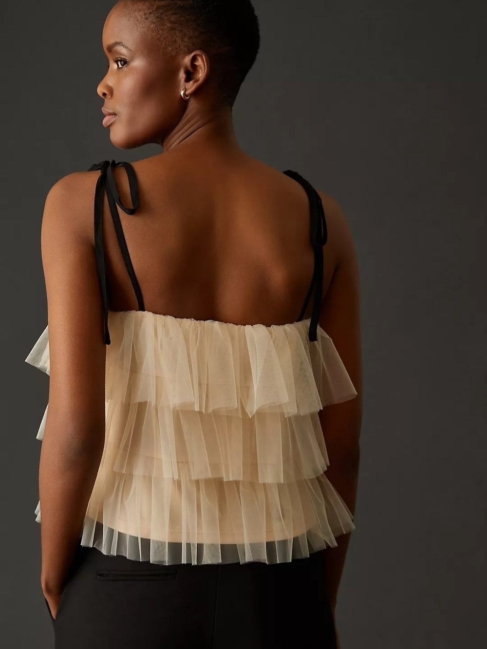 Sunday in Brooklyn Tie-Strap Ruffle Tank - Size Small - Anthropologie - Picture 4 of 7